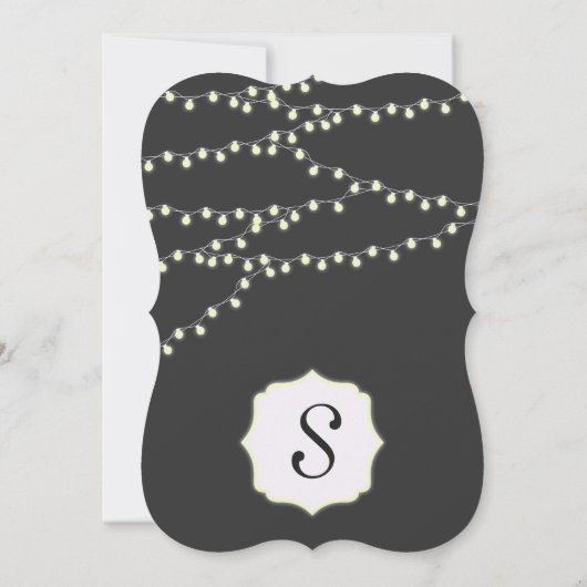 Invitation Élégants brins de lumière (Dos)