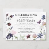 Invitation Élégants funérailles commémoratives de la sympathi (Devant)