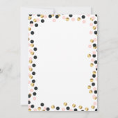 Invitation Elégants points d'or, Tiara, Quinceañera (Dos)