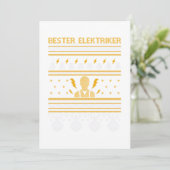 Invitation Elektriker électronique laide cadeau de Noël (Debout devant)