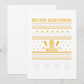 Invitation Elektriker électronique laide cadeau de Noël (Devant / Derrière)