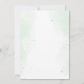 Invitation Élément de bain de bébé éléphant aquarelle garçon (Dos)