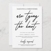 Invitation Elément de typographie manuscrite moderne (Devant)