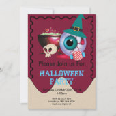 Invitation élément Halloween drôle (Devant)