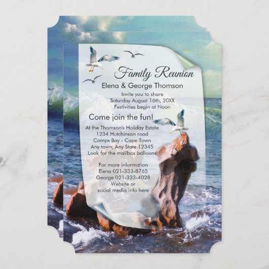 Invitation Élémentaire De L'Alimentation En Eau (Devant / Derrière)