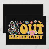 Invitation Élémentaire de sortie paisible dernière journée gr (Devant / Derrière)