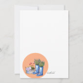 Invitation Éléments de Jardin Fête de Jardin (Dos)