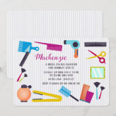 Invitation Éléments de l'École de Beauté (Devant / Derrière)