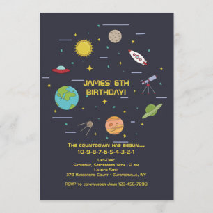 Invitation Éléments de l'Espace