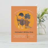 Invitation Eléments équitation Equestre Anniversaire Invitati (Debout devant)