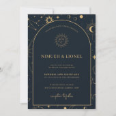 Invitation Éléments mystiques célestes Mariage (Devant)