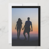 Invitation Eléments vintages élégants et mariage photo (Dos)