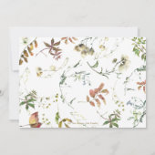 Invitation Elephant Automne Automne Sexe Neutre Anniversaire (Dos)