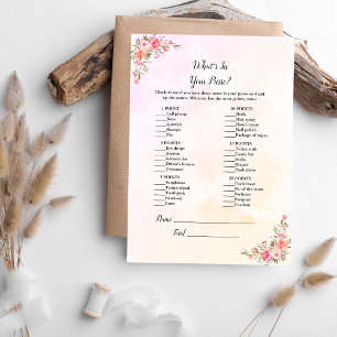 Invitation Eléphant Baby shower ce qui est dans votre jeu de