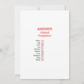 Invitation Elephant Baby shower Jeu avec réponse retour taill (Dos)