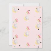 Invitation Éléphant, Ballons, Lune, Baby shower des étoiles (Dos)