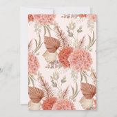 Invitation Elephant Boho Floral Baby shower Girl (Dos)