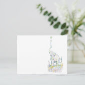 Invitation Éléphant chanceux (Debout devant)