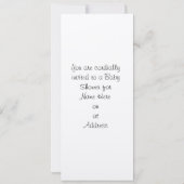 Invitation Éléphant de bébé avec l'invitation de baby shower (Dos)