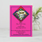 Invitation Éléphant de carnaval d'impression florale (Debout devant)