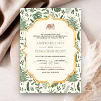 Éléphant de la forêt tropicale Tout en un Mariage 