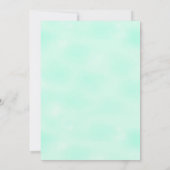 Invitation Éléphant de neutre de genre de Merci de baby (Dos)