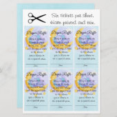 Invitation Elephant Garçon Baby shower doux Raffle de couche (Devant / Derrière)