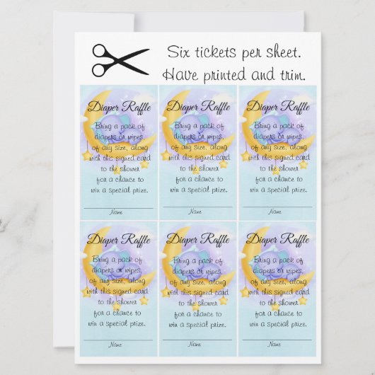 Invitation Elephant Garçon Baby shower doux Raffle de couche (Devant)