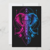 Invitation Elephant Head With Sacred Geometry (Devant)