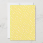 Invitation Eléphant jaune Baby shower moderne (Dos)