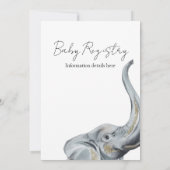 Invitation Elephant Jungle Wild Details Baby Shower (Dos)
