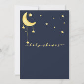 Invitation Eléphant mignon avec petit Baby shower papillon (Dos)