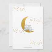 Invitation Eléphant mignon Nous sommes au-dessus du Baby show (Dos)