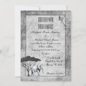 Invitation Eléphant noir blanc : Matte 5" x 7" - Mariage (Devant)