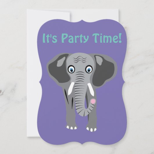 Invitation éléphant par DAM Creative (Devant)