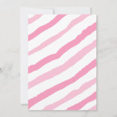 Invitation Eléphant Petit Arachide | BABY SHOWER | Rose (Dos)