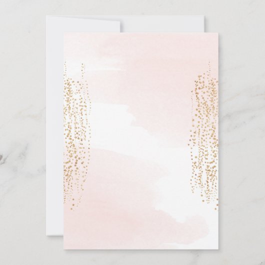 Invitation Eléphant Petit Arachide Lush Baby shower fille ros (Dos)