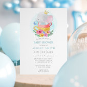 Invitation Elephant Prince Teacup Baby shower garçon