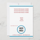 Invitation Éléphant républicain Modèle (Dos)