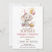 Invitation Elephant trunc-tastic kids birthday (Devant)