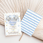 Invitation Elephant Twin Boys Baby Boy Douche