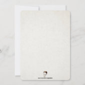 Invitation Eléphant vintage personnalisable (Dos)