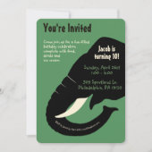 Invitation Eléphant vintage personnalisable (Devant)