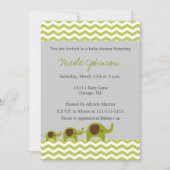 Invitation Eléphants de Chevron (Devant)