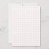 Invitation Éléphants Fleurs Hydrangeas Rose Fille Baby Shower (Dos)