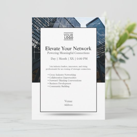 Invitation Elevate Your Network Invition Template (Debout devant)