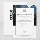 Invitation Elevate Your Network Invition Template (Devant / Derrière)