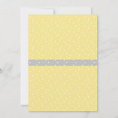 Invitation Élévation de Bébé Oh Gris Jaune Éléphant (Dos)