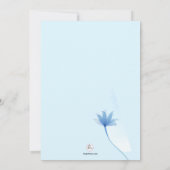 Invitation élevée bleue (Dos)