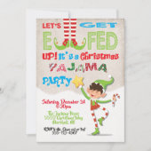 Invitation Élevons-nous l'invitation des elfes de la fête de  (Devant)